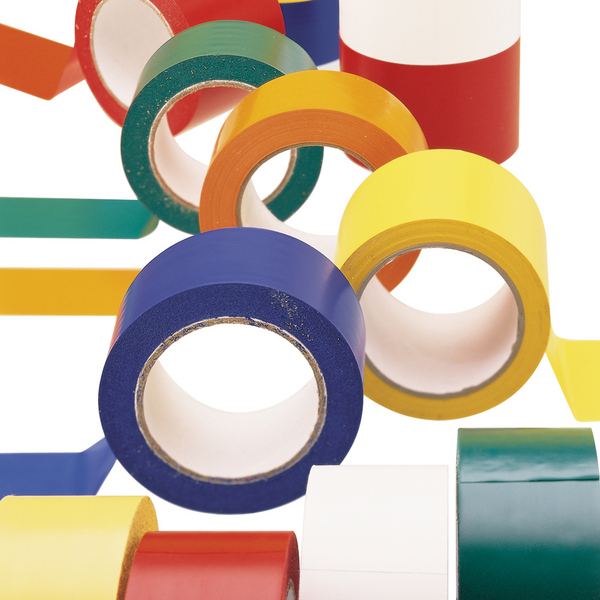 This picture show the rolls in various high visibility colours available to buy