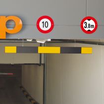 Height Restrictor Bar (Aluminium) .Reflective Panels with 2 mt of chain.Fast & easy install. Loved by customers