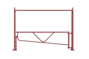 Fixed Height Restrictor with Swing Gate , galvanised and bolt down. Access control of vehicle up to a certain heigh