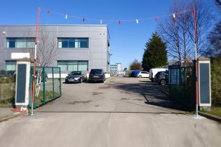 System Kit 1 shown in situ outside an officer car park