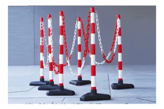 Chain Posts & Chain - Available as single post or full Kit.  Internal or External use- Low Cost Solution