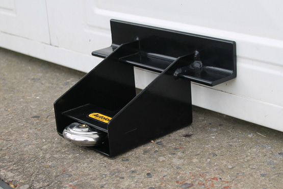 Garage Surface Door Blocker Prevention of Internal Theft Enhanced Up & Over Security